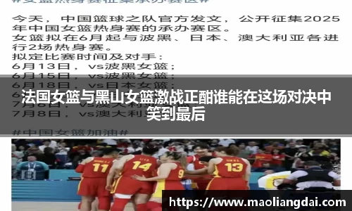 法国女篮与黑山女篮激战正酣谁能在这场对决中笑到最后
